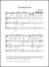 Kristallen den fina SATB choral sheet music cover